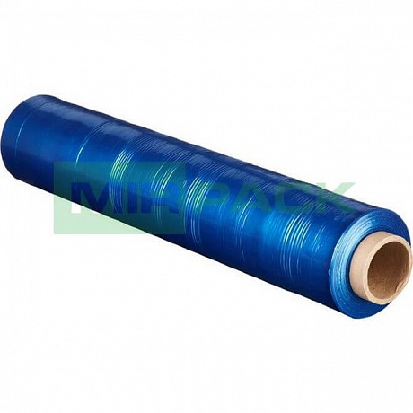 Стрейч пленка для паллет 500 мм 17 мкм 1 кг синяя - Вид 1