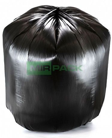 Мешки для мусора 120 л. 18 мкм, ПСД, 10 шт., черные, материал высокого давления, усиленные - Вид 2