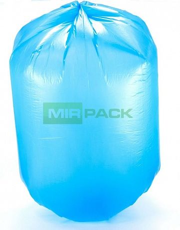 Мешки для мусора 120 л, 15 мкм, ПНД, синие, в рулоне 50 штук, 70х110 см, Professional - Вид 2