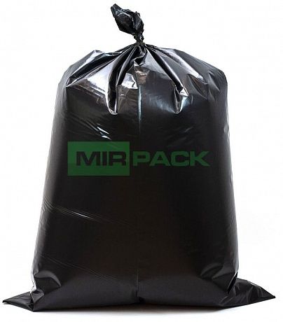 Мешки для мусора ПВД 220л 50 мкм 10 шт черные обезличенные - Вид 3
