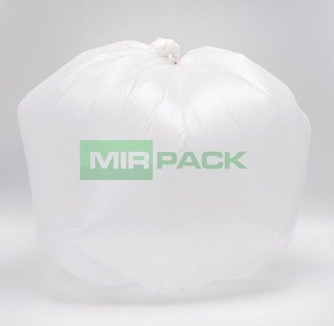 Мешки для мусора 60 л, 7 мкм, в рулоне 20 штук, белые, 60х70 см, GreenClean - Вид 2