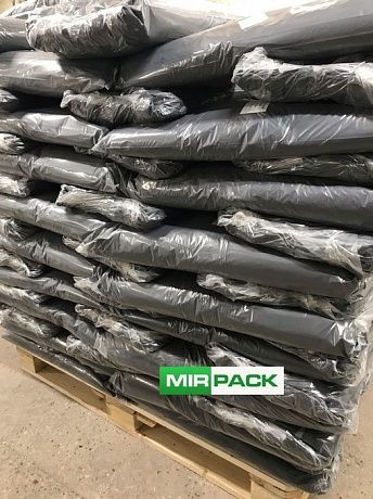 Мешки для мусора 240 литров, 35 мкм, черные, ПВД, в пачках 200 шт - Вид 9